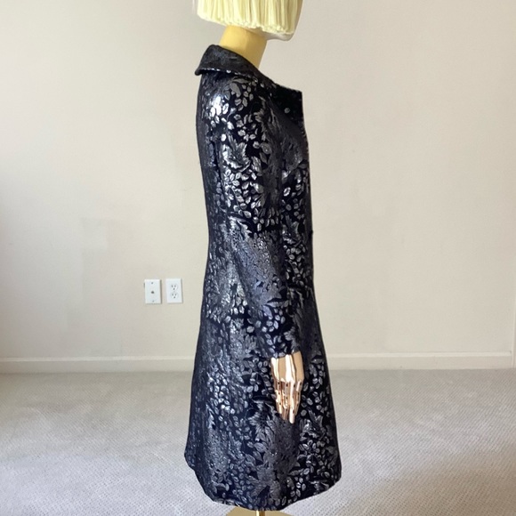 Osyride Silver Black Long CoatSZ 4/40 - Picture 2 of 8